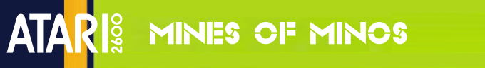 Mines of Minos logo for Atari 2600